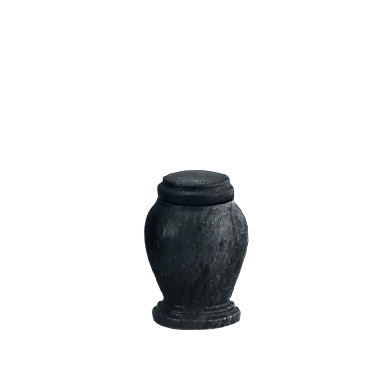Black Marble Token - Black Marble Vase with Base (Token)