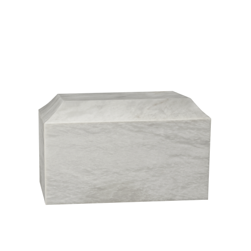 Patriot I - White Marble Chest-Style Urns (Adult)
