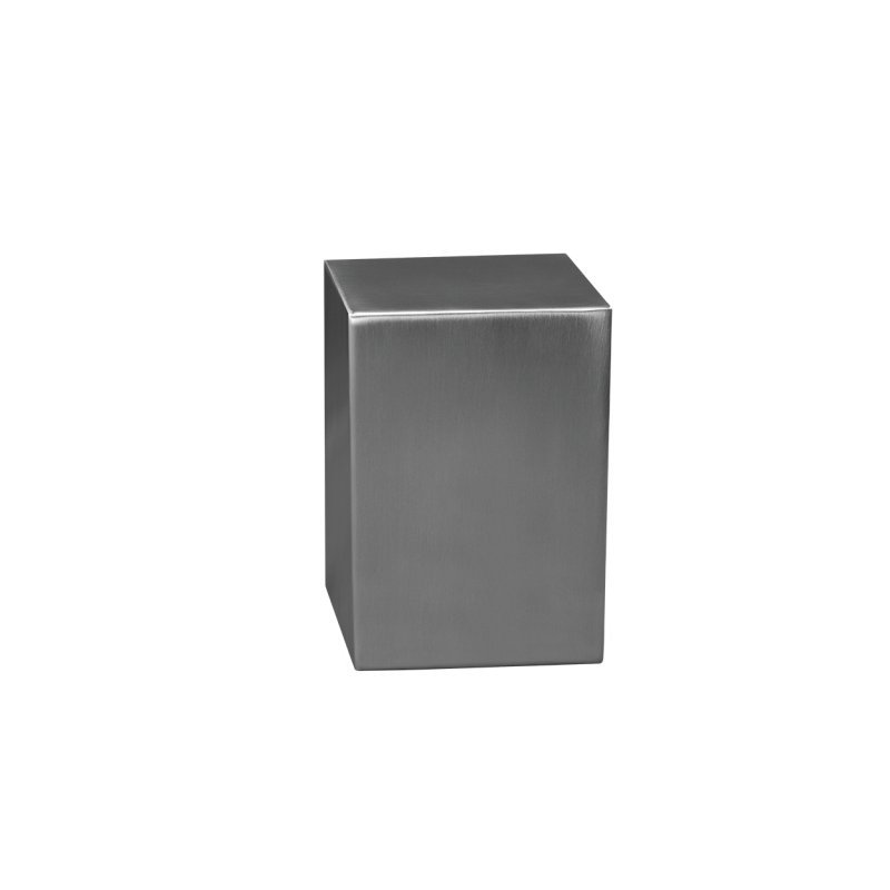 Satin S/S Small Plain Cube - Satin Stainless Steel Cube Plain (Small)