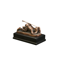 Laying Down Golfer - Sculpted Statue Golfer