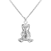 Teddy Bear - Sterling Silver with Chain