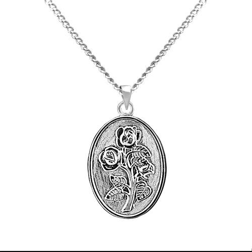Rose - Sterling Silver with Chain
