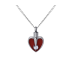 Heart Red and Silver - Stainless Steel with Chain Heart Red and Silver - Stainless Steel with Chain