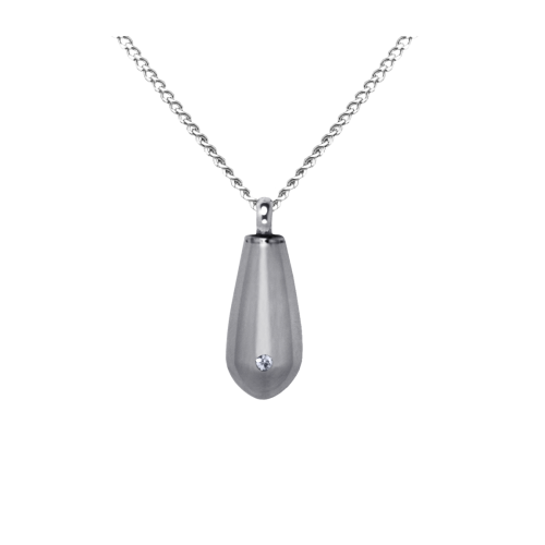 Teardrop - Stainless Steel with Chain