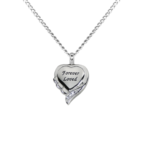 Forever Loved Heart - Stainless Steel with Chain