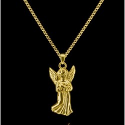 Guardian Angel - Brass with Chain Guardian Angel - Brass with Chain