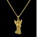 Guardian Angel - Brass with Chain