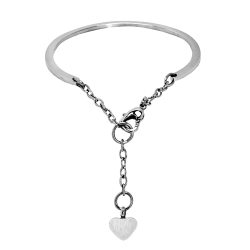 Petite Heart Bracelet Bangle-Adjustable Style with Heart Petite Heart Bracelet Bangle-Adjustable Style with Heart