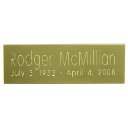 Nameplate - Plain Brass Nameplate - Plain Brass