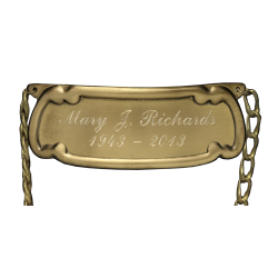 Nameplate - Vase Style Engraving Nameplate - Vase Style Engraving