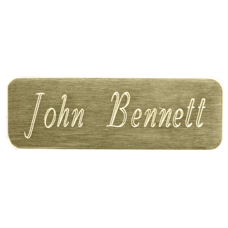 Nameplate - w/ Rounded Corners