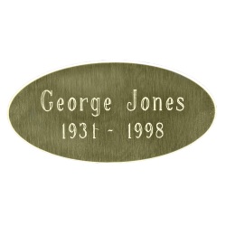 Nameplate - Oval Plain Nameplate - Oval Plain