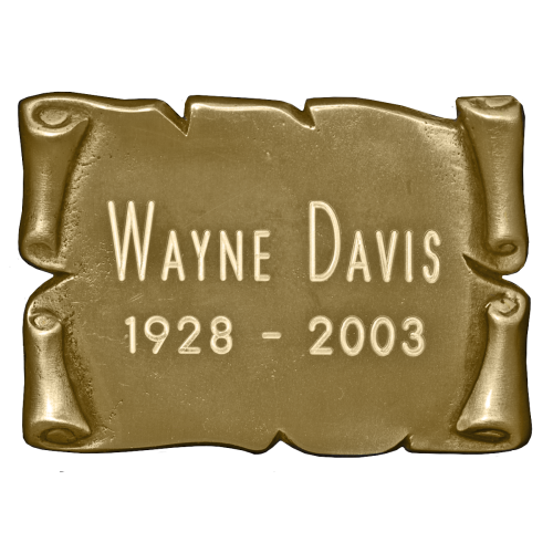 Nameplate - Square Nameplate/Bronze