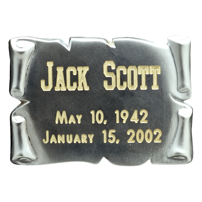 Nameplate - Square Nameplate Silver