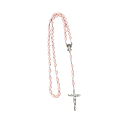 Pink Rosary - Pink Plastic Bead