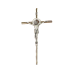 8" Two-Tone Crucifix - Gold and Silver Crucifix