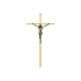 10" Slimline Brass Traditional Crucifix