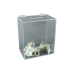 Vertical Contribution Box - Acrylic, Clear Box slotted with a Key Lock
