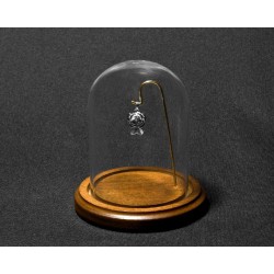 Vista with Wire - Glass Dome w/ Walnut Base and Wire for Display Vista with Wire - Glass Dome w/ Walnut Base and Wire for Display