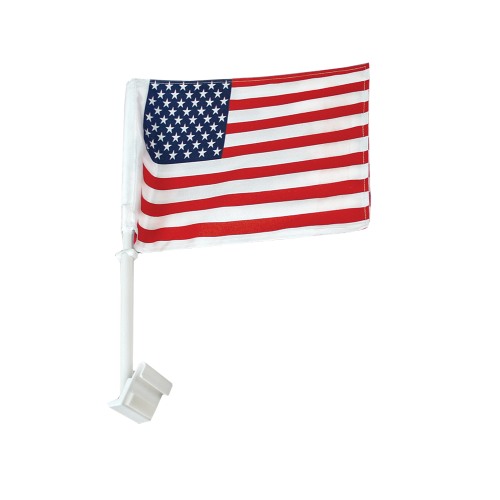 American Flag, Lead Car - Double-Sided Window 20" Mount