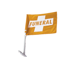 Orange & White, Lead Car - Double-Sided Window 20" Mount Orange & White, Lead Car - Double-Sided Window 20" Mount