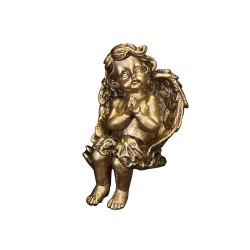Sitting Cherub - Bronzetone