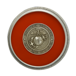 Marines - Enamel with Silver Military Medallion Marines - Enamel with Silver Military Medallion