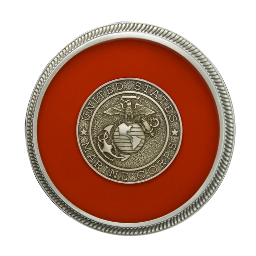 Marines - Enamel with Silver Military Medallion