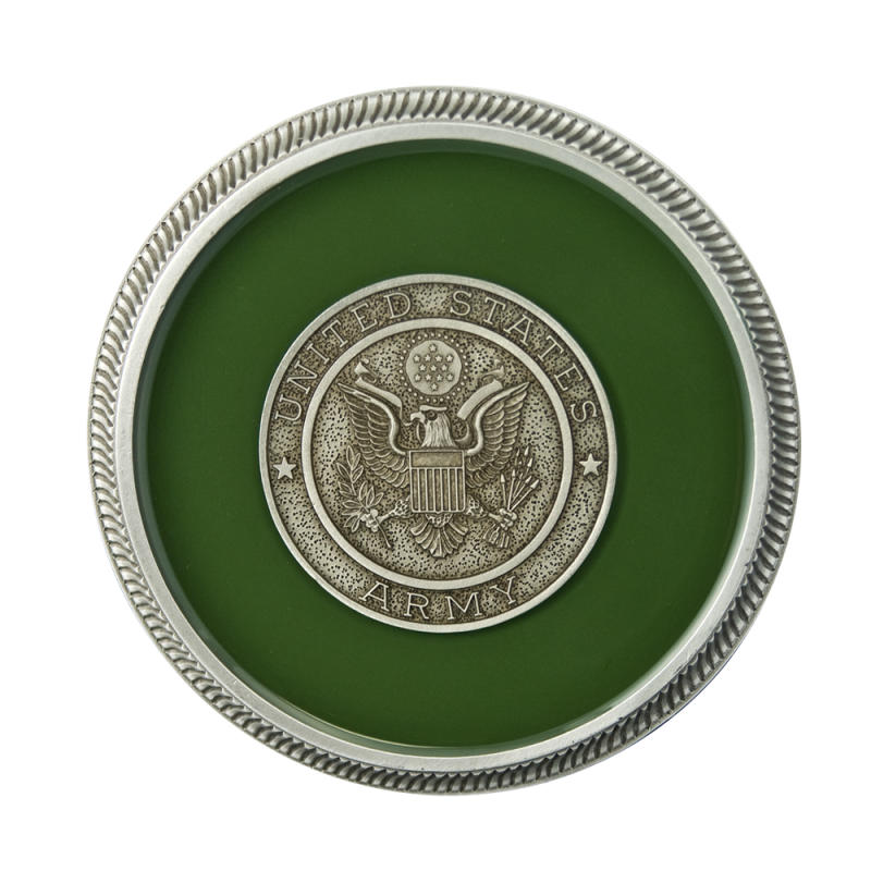 Army - Enamel with Silver Military Medallion