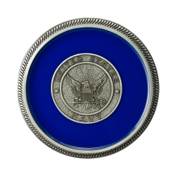 Navy - Enamel with Silver Military Medallion Navy - Enamel with Silver Military Medallion