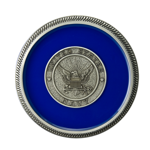 Navy - Enamel with Silver Military Medallion