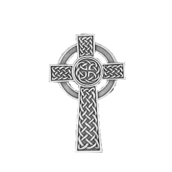 Knotted Celtic Cross - Silver