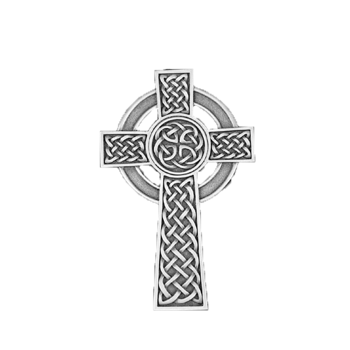 Knotted Celtic Cross - Silver