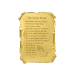 Lord's Prayer - Gold Parchment Plaque with Lord's Prayer