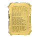 Footprints - Gold Parchment Plaque with Footprints Poem