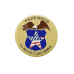 Police Officer, 2 inch - Blue and Goldtone Police Officer, 2 inch - Blue and Goldtone