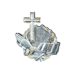 Faith - Silver Bible, Cross, & Praying Hands