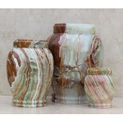 Multi Colored Onyx Genuine Marble Urn Multi Colored Onyx Genuine Marble Urn