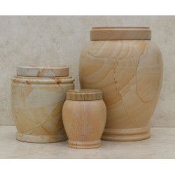 Teakwood Genuine Marble Urn Teakwood Genuine Marble Urn
