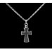 Cross - Sterling Silver with Chain Stylized Cross - Sterling Silver with Chain Stylized