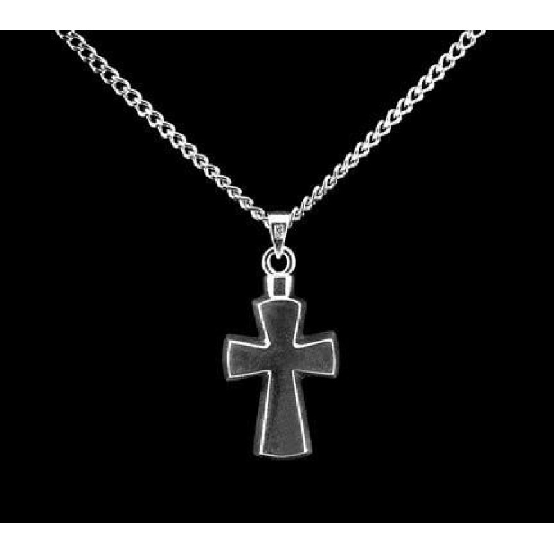 Cross - Sterling Silver with Chain Stylized