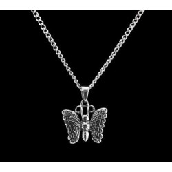 Butterfly - Sterling Silver with Chain Butterfly - Sterling Silver with Chain