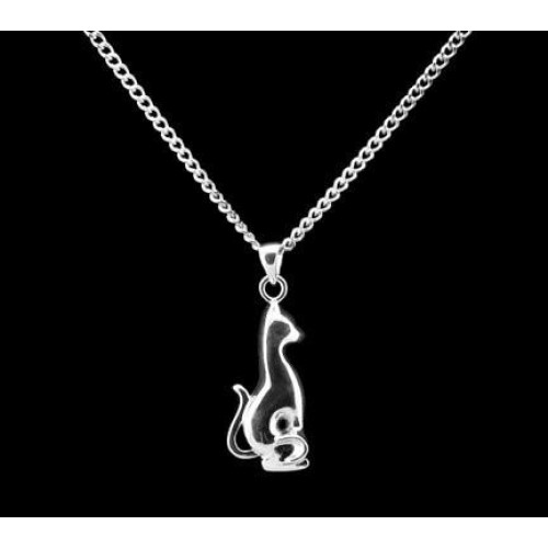 Cat - Sterling Silver with Chain