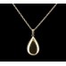 Tear Drop Cremation Necklace- 14k Gold with Chain Tear Drop Cremation Necklace- 14k Gold with Chain