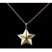 Shaped 5 Point Star - 14k Gold with Chain