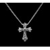 Fleur de Lis Cross – Sterling Silver with Chain