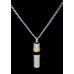 Black/Gold/Silver Cylinder – Stainless Steel with Chain