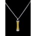 Concave Silver/Brass Cylinder – Stainless Steel with Chain Concave Silver/Brass Cylinder – Stainless Steel with Chain