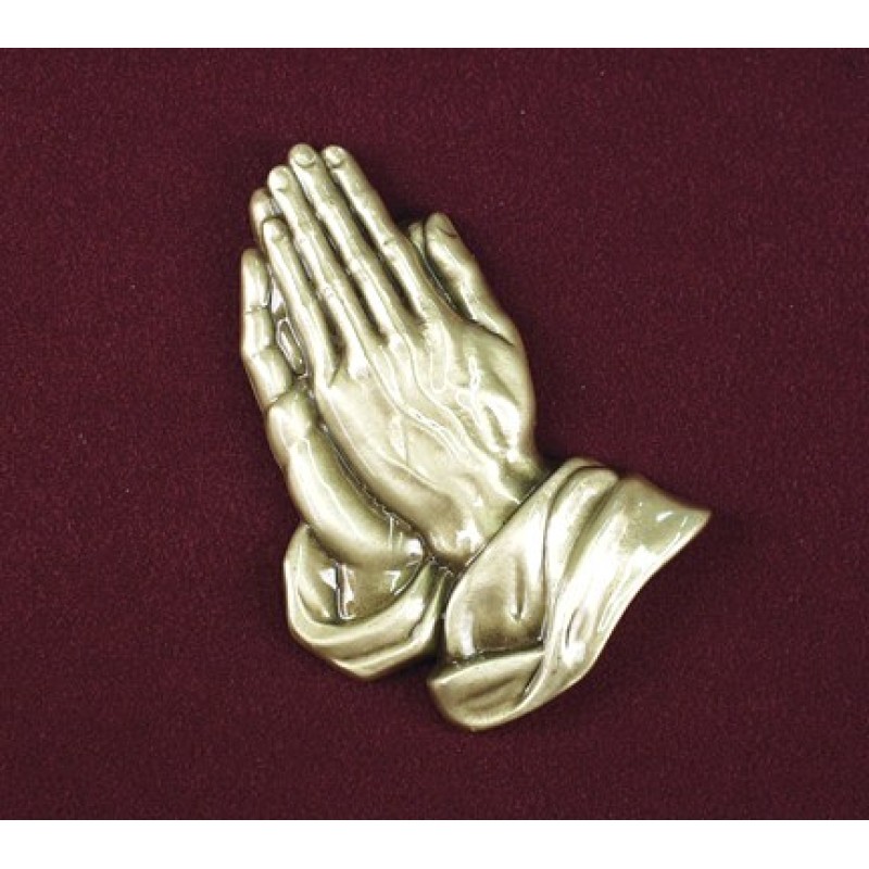 Praying Hands - Bronze Urn Applique
