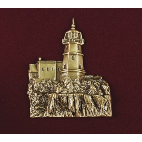 Cliffside Lighthouse, Bronze Applique